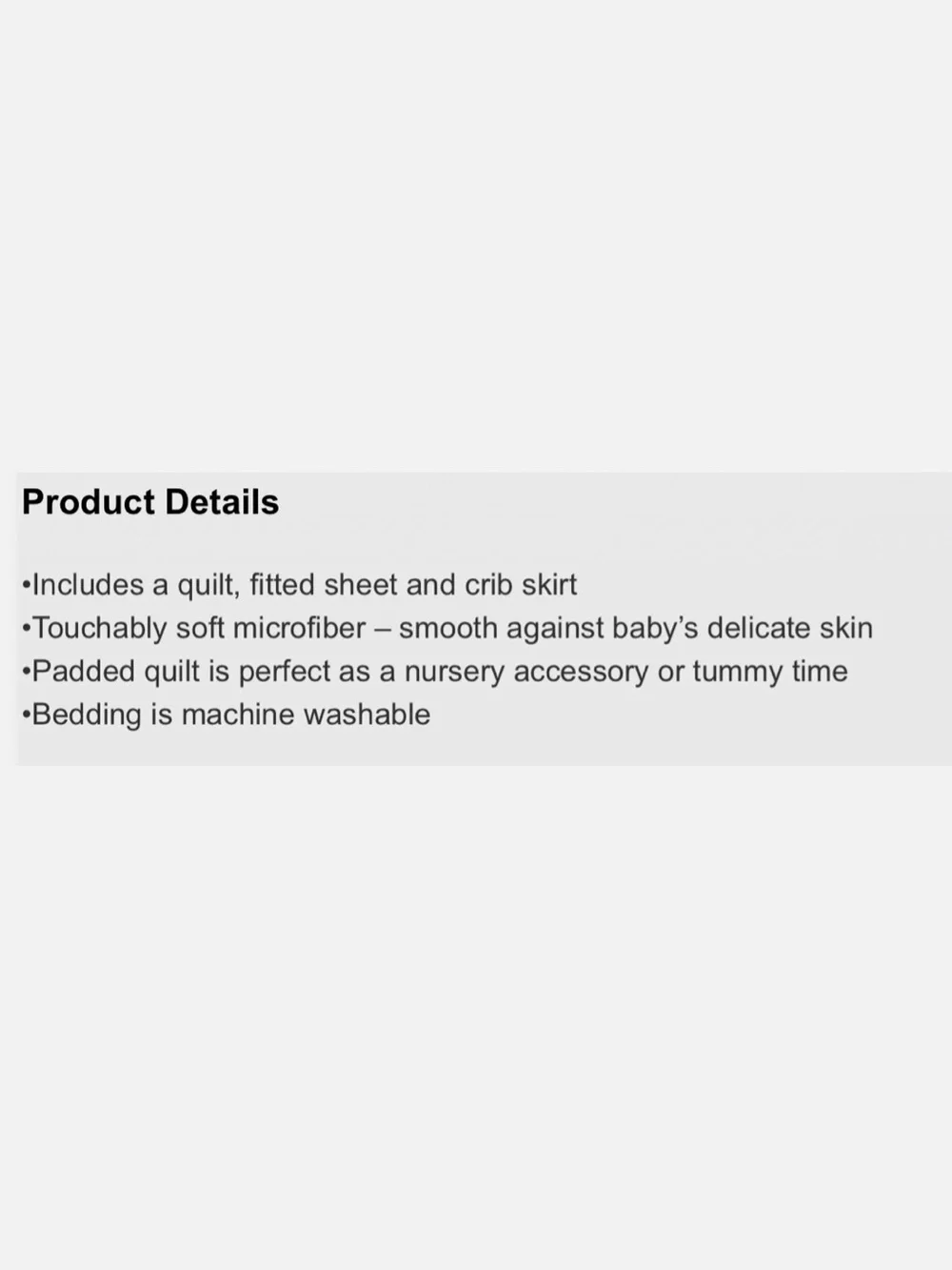 The Peanutshell Woodland Walk Baby Crib 3-piece bedding set